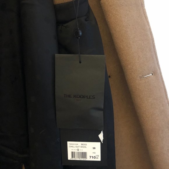 The Kooples Wool Trench Coat with Leather Detailing (NWT) - Picture 5 of 5